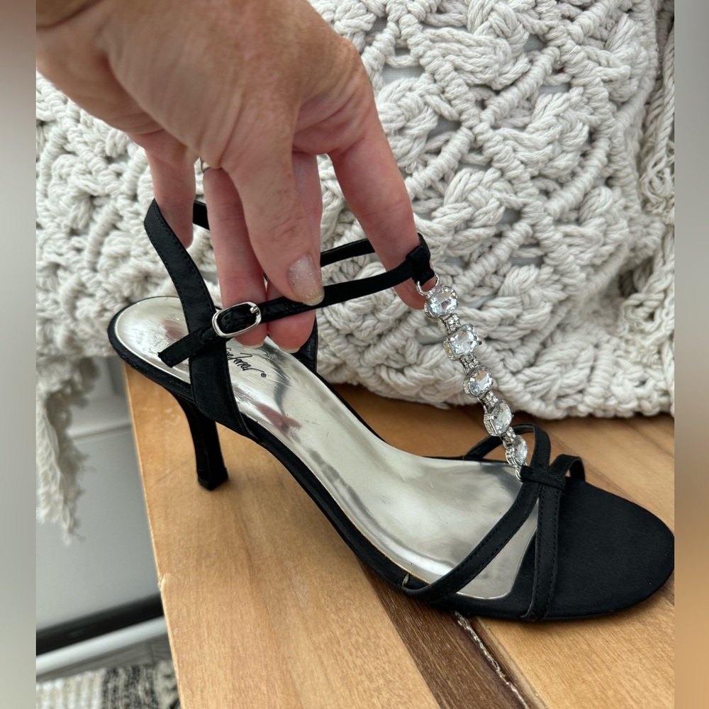 Women’s Black Crystal high heels
